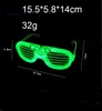 Adult Kids Women LED Glasses Light Up Party Sunglasses Glow Blinds Shutter Neon Flash Carnival Birthday Wedding Decoration