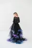 Skirts Pretty Black Ruffles Tulle Bridal With Colorful Organza Edge 2022 Puffy Long Women Zipper Custom MadeSkirts