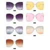 Sonnenbrille übergroße quadratische Frauen Designer Perle Vintage Sonnenbrille Großer brauner Sonnenbrillen UV400Sungglasssesunglasses