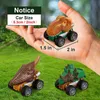 Dinosaur Transport Toy Toy Truck Pull Back Vehicles Dino Contêiner de armazenamento Modelo de carro iluminação Música Crianças filhos Presente de aniversário 220507