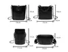 New Two Straps Vintage Fashion Fringe Bucket Bag Zipper Punk Chain Women Soulder Crossbody Bag Bags Tote Women's Handbags Purses