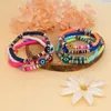 Böhmisches 4-mm-Polymer-Ton-Perlenarmband, buntes Armband mit bösem Blick, Designer-Schmuck, elastische Schnur für Damen, südamerikanische Armbänder für Teenager-Mädchen, Geschenk, Strandurlaub