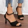 Sandaler Summer Shoes Woman 2023 Platform High Heels Women Square Open Toe Shoessandals