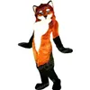 Cadılar Bayramı Kahverengi Husky Fox Köpek Maskot Kostümleri Yüksek Kaliteli Karikatür Maskot Giyim Performansı Karnaval Yetişkin Boyutu Tanıtım Reklam Giysileri