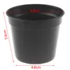 Mini plástico redondo vaso de flores em casa decoração de escritório verde refinamento artificial Ferramentas de jardim 417 d3