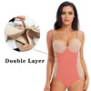 Lingerie sexy slim seda sólida shapewear para mulheres suaves macacão macho barriga lingerie lingerie preta l220802