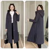 Women's Trench Coats National Wind Down Cotton-padded Jacket Qiu Dong Outfit Chinese Clothes Long Over-the-knee