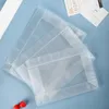 50pcs Frosted Plastic Bags Storage Food Baking Packaging Can Stand Waterproof Seal Jewelry Gift Supplies Bags