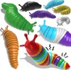 Lumaca flessibile con punta delle dita Giocattolo sensoriale per adulti Antistress Slinky Slug Fidget Toys Autismo Chiledren Regalo Decompressione Slinky Slug tiktop