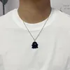 Ketens trendy zwart -witte spook hanger kettingen voor vrouwen mannen vriend heerlijk paar ketting mode juweliersgraden godl22