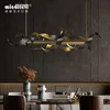 Hanglampen creatief postmodern licht luxe kroonluchter restaurant bar decoratie el receptie hoogwaardige hardware