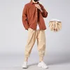 MrGB Men Cotton Linen Jogger Trousers Streetwear Casual Man Harem Pants Solid Color Cargo Oversized Men's Clothing 220325