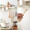 Hooks & Rails Nordic Style Plastic Pegboard Shelf Punch-free Household Accessories For Kitchen Bathroom Weighing Strong