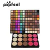 PopFeel 123 Kleuren Make-up Mat 108 Oogschaduw Power Palette + 15 Color Facial Blush Markeerstift Glitter Pigment Make Pallete