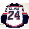 Merrare Tom Pyatt Mark Lee Ryan Callahan McDonagh WolfPack Hockey Jersey Broderi Stitched eller Anpassad Namn Retro