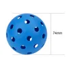 6 Pcs 74MM Durable Pickleball Balls 40 Holes Outdoor For Competition