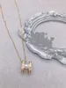 2023 trendige Deluxe-Buchstaben-Anhänger-Perlen-Choker-Halskette 316L Edelstahl Gold Silber Rose gefüllt Liebe Mädchen Frauen Großhandel Weihnachtsschmuck