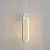 Lâmpadas pendentes Homluce lustre lustre redondo quadrado oval lâmpada AC 220V Bedroom moderno de estilo minimalista