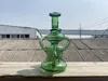 Hosahs, dubbelupptagningsåtervinning, gräsgrön, Glass Bong Factory Direct Supply för att acceptera personliga anpassade 14 mm glasoljeriggar