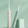 Elektrische Zahnbürsten mit USB-Aufladung, wiederaufladbar, wasserdicht, für Erwachsene, elektronischer Zahn, 8 Bürsten, Ersatzköpfe287P