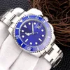 AAA-män tittar på Sub Automatic Watch Ceramic Bezel Mens armbandsur Strap Designer Montre de Luxe Self-Wind Fashion Watchs Blue Reloj