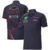 F1 Team Uniform Official Driver T-Shirt Men's Short Sleeve Racing Suit Lapel T-Shirt POLO Shirt Can Be Customized