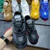 Italie baskets semelles grecques épaisses chaussures décontractées triple noir blanc multicolore 100% cuir de bovin hommes ODISSEA baskets ee88
