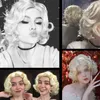 Cosplay شعر مستعار طبيعي للنساء الموجة الشقراء القصيرة درجات الحرارة العالية الألياف الاصطناعية اليومية Hair220505