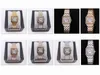 2022 Nya Damklockor Quartz Batteri Lyx Fyrkantig Armbandsur Urtavla Hög kvalitet Guld/Silver Armband i rostfritt stål Märke Lady Watch CD001