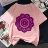 Mo Dao Zu Womens TシャツShiグラフィックプリント女性Harajuku美学ピンクトップカジュアルサマーファッションY2K女性Tシャツ