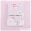 Quaderni Note Materiale scolastico per ufficio Affari Arrivo industriale Sakura Fiori di ciliegio 112 fogli Kawaii Diario Diario Quaderno S Planne