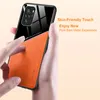 Leather Texture Car Magnetic Holder Cases For Xiaomi Mi 11 10T Lite 10 Ultra Soft TPU Frame Cover Redmi Note 10 Pro 10S