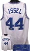 Sjzl98 Dan Issel # 44 Kentucky Wildcats 1968-70 White bule Retro Basketball Jersey Uomo cucito personalizzato Qualsiasi numero Nome maglie