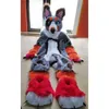 Stage Fursuit Husky Dog Fox Mascotte Costumi Carnevale Hallowen Regali Unisex Adulti Fancy Party Games Outfit Holiday Celebration Cartoon Character Outfits