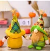 Herfst oogst decor Thanksgiving Festival Party Gnomes met esdoorn bladeren herfst dwergpol ornamenten