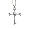 Pendant Necklaces Fashion Simple Cross Necklace Silver Color Jesus For Men Women Couple Jewelry Rock Casual Gift NecklacePendant