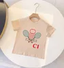 Baby Designer Kid T-shirts Summer Girls Boys Fashion T-stukken Kinderen Kinderen Casual tops Letters Gedrukt T Shirts 7 kleuren