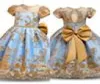 Flower Girls Hobe Elegant New Year Princess Children Party Robe de mariée pour filles pour filles robe de fête d'anniversaire Vestido Wear75254238374202