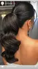 Body Wave Ponytail Human Hair Wrap Around Ponytails Extension Remy Clip in Hair-Extensions Colore naturale