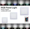Plafonnier rvb LED panneau lumineux 24 touches contrôleur Surface/plafond encastré rvb blanc lampe salon boutique Downlight