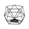 Portacandele Portacandele in metallo Supporto per tealight geometrico cavoCandela
