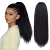 4 kolor długie kucyk kręcone włosy peruki dla afrykańskich czarnych kobiet