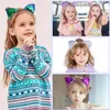 ファッションかわいいスパンコール猫耳ヘアフープヘッドバンド女の子のためのキッズヘアバンドヘッドバンドベビー幼児アクセサリー帽子子供 405 H1