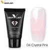 NXY Gel per unghie acrilico 45g Gelatina trasparente Colore rosa Poli manicure Estensione semipermanente Soak Off Led Uv French 0328