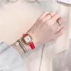 Zegarek na rękę retro kwadratowy kwarc Małe tarcze swobodne zegarki
