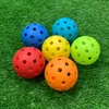 6 Pcs 74MM Durable Pickleball Balls 40 Holes Outdoor For Competition