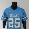 WSK NCAA College Tulane Green Wave Football Jersey Matt Forte Size S-3xl Wszystkie zszywane hafty dziecięce