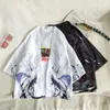 Vêtements ethniques été mode veste décontractée pour hommes femmes japonais traditionnel imprimé Kimono Yukata Harajuku Hip Hop Streetwear CardiganEt