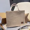 22SS Designer Dimbag 5A роскошная женщина для женщин на плече мода две буквы Canvas Supper Sack Высококачественные сумки