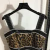 Leopardo impressão vestido feminino sexy vestidos de festa designer carta jacquard saia verão sem mangas respirável saias6503075